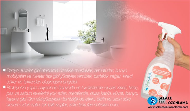 BİOCAPS WC 40 SUDA ÇÖZÜNEN PROBİYOTİKLİ BANYO & TUVALET TEMİZLEYİCİ