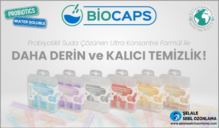 BİOCAPS Probiyotik, konsantre, sağlıklı temizlik ürünleri